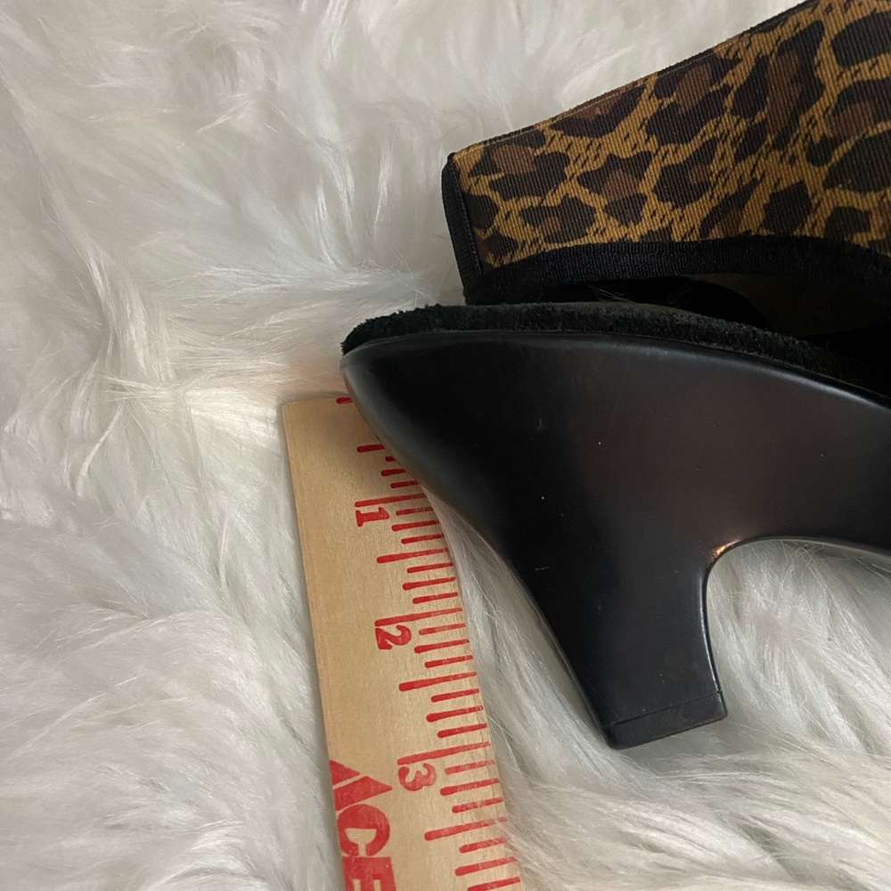 CHARLESTON SHOE CO. Sz 7 Brown Leopard Women’s Heels - Picture 8 of 9